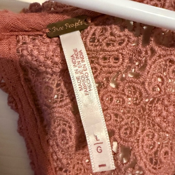 Free People Epic Sunset Crop Top in mauve size large EUC - Picture 2 of 3